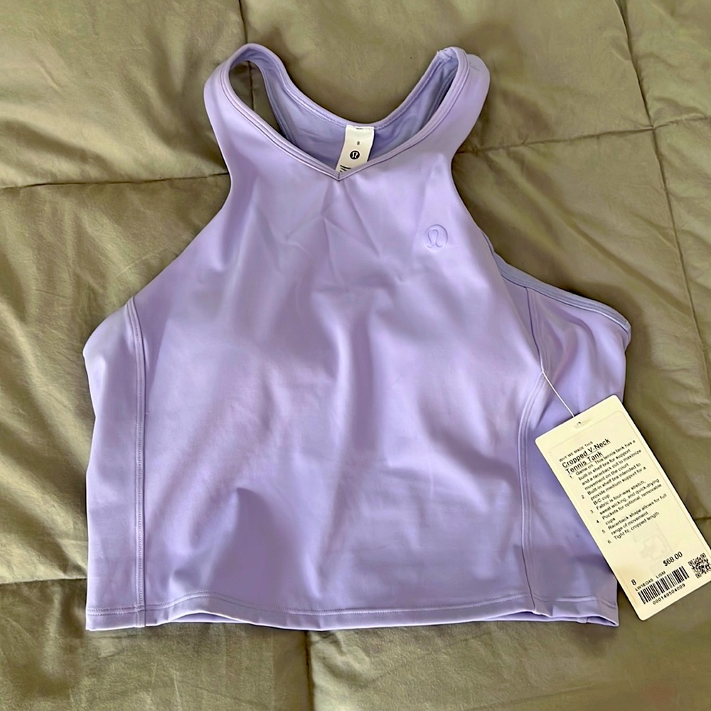NWT lululemon cropped tennis tank